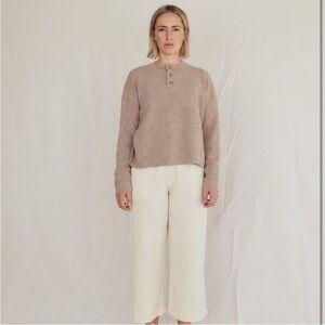 Sister Katie Oatmeal Baby Alpaca‎ Sweater XS